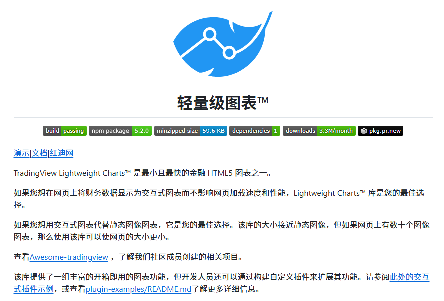 CycleDecoded's tweet photo. 套上数据接口就能直接造一个 TradingView！  

TradingView 官方自研的轻量级前端图表库 lightweight-charts，体积小到只有约 35KB（比一张 GIF 动图还小），但性能极其恐怖。GitHub 已经暴拉 16,000+ Star，采用 Apache 2.0 开源协议。  

体积只有 35KB：零第三方依赖，加载快到飞起，手机端流畅刷 K 线。

渲染性能变态：基于 HTML5 Canvas 架构，支撑几万条 Bar 数据的秒级高频更新不卡顿。

开箱即用：支持蜡烛图、折线图、面积图、柱状图，甚至能自定义绘制 UI 主题。  

AI 提示词极友好：最新版直接内置 Agent Skill，让 Cursor/Claude 读懂 API 就能帮你零代码搭前端。  

🔗 项目链接：
GitHub: https://t.co/fSmC1Ye4hY
官网演示: https://t.co/sEDKjQccMq