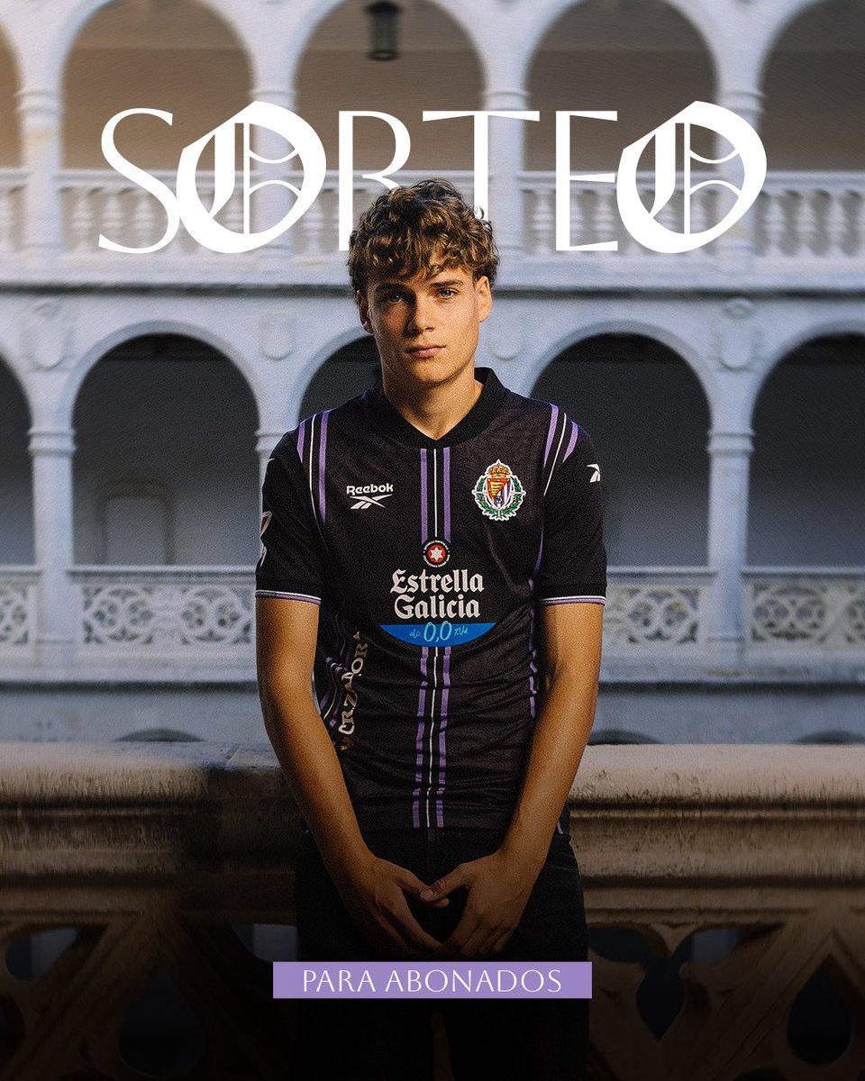 realvalladolid's tweet photo. ⏳ Últimos dos días para participar en el sorteo de la segunda equipación firmada. Y tan solo hay un requisito: haber renovado ya tu abono.
https://t.co/RCGX44wiKD https://t.co/LS0ygd8ZeL