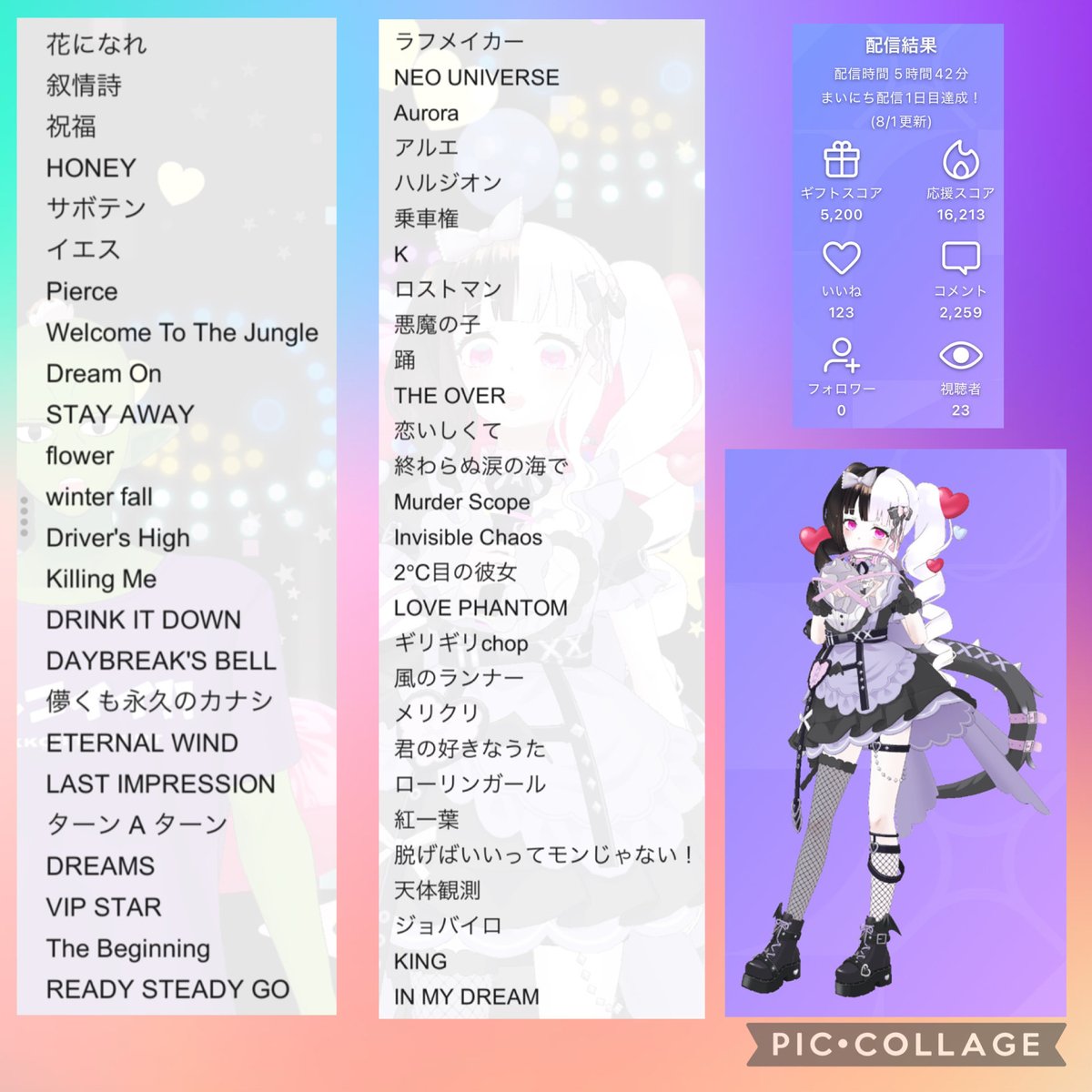 tatari_nu's tweet photo. 8月1日
ありが㌧くす✨(‗- ·̫ -‗^)ꪆ❤︎
こんなｵｼﾞｿﾝの汚歌に付き合ってくれる皆んな(ෆ`꒳´ෆ)ﾗﾌﾞﾁ💕 https://t.co/kqfzteX57D