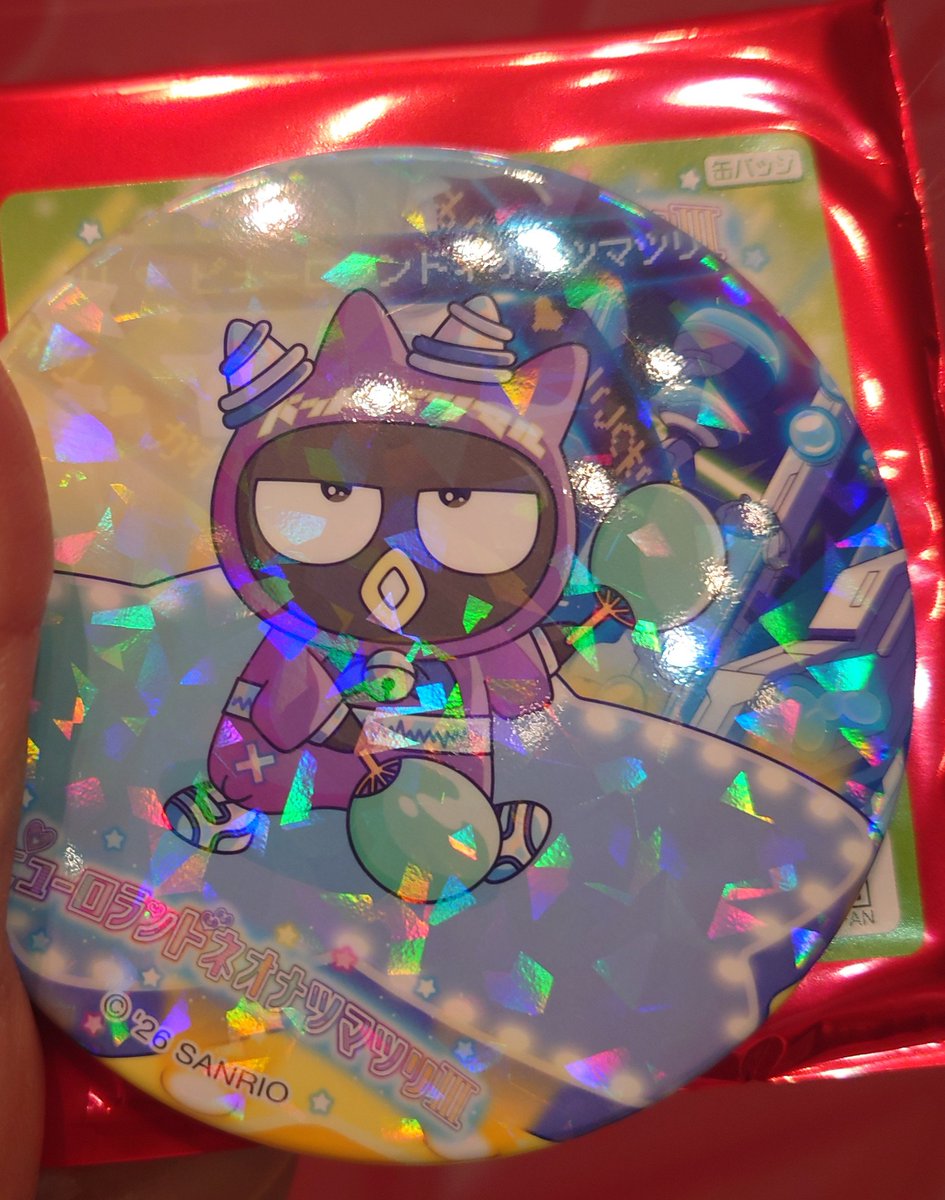 a7lQXo7oSdYZEX3's tweet photo. 【交換】
サンリオ ピューロ ピューロランド ネオナツマツリ 缶バッジ ネオエンニチ 景品 

(譲)
かき氷 ばつ丸

(求)
💕印
シナモロール (シナモン)、ポムポムプリン、クロミ、マイメロ、ポチャッコ
(上記キャラなら、ワナゲ、焼きそばでも可です)

郵送希望、検索からでもお気軽にお声掛けください！ https://t.co/g7qrXY7XRo