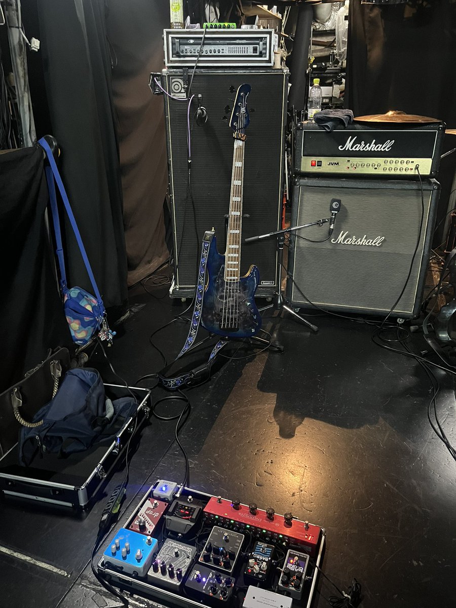 Ryo19840212's tweet photo. タマカンに向けての憂佑サポリハ🎸
おつでした〜！
タマカンPAチームのサウンドチェックも兼ねてでした👍 https://t.co/K6GjVYks64