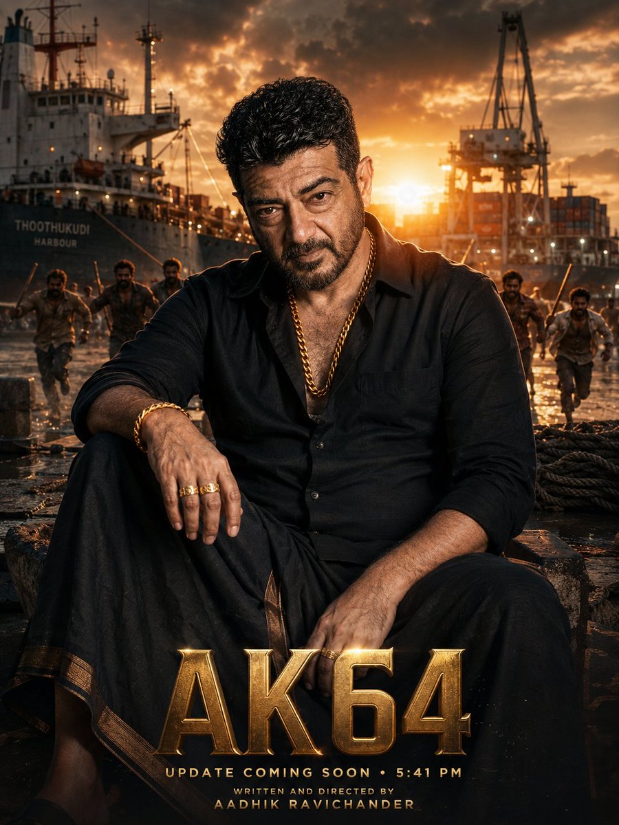 akarun09's tweet photo. AK64 – Fan-Made Concept Poster 🔥

My vision. My design. My tribute to the hype. ❤️

Hope you all like it! Drop your thoughts below. 👇

#34yearsofajithiam #ajithkumar #Ak64update https://t.co/a881MtegNp