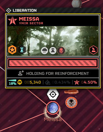 DemocraticStats's tweet photo. ⚠️🚨HELLDIVERS STRIKE DOWN CYBORG LIES - MAJOR ORDER DECLARED🚨⚠️

The recent TCS+ misinformation campaign has been traced back to the Communication Array on Meissa, a known place for spreading anti-democratic lies.

Now, the Helldivers to strike down these lies and liberate the Meissa system, in order to destroy the Cyborgs on the planet and stop this misinformation campaign, the only way of warfare in which the Cyborgs are successful.

The Cyborgs have heavily fortified the system, with its resistance going up to 4.5%

Democratic Statistics™ Department for Galactic War Studies will like to remind everyone to not try to siege Meissa, and instead strike the system directly in order to complete the MO the most efficient way possible.