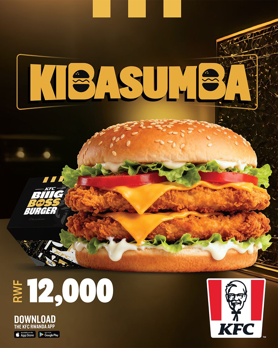 KFCinRwanda's tweet photo. With great cravings comes great responsibility. 🕸️🍔
Download the KFC Rwanda App and make the Kibasumba Big Boss Burger your next mission.
#KFCRwanda #SpiderManBrandNewDay #KibasumbaBigBoss #BurgerTime #FingerLickinGood https://t.co/QFIyIyYGXx