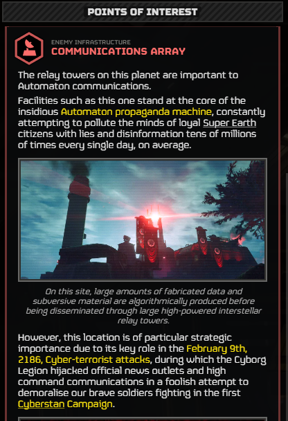 DemocraticStats's tweet photo. ⚠️🚨HELLDIVERS STRIKE DOWN CYBORG LIES - MAJOR ORDER DECLARED🚨⚠️

The recent TCS+ misinformation campaign has been traced back to the Communication Array on Meissa, a known place for spreading anti-democratic lies.

Now, the Helldivers to strike down these lies and liberate the Meissa system, in order to destroy the Cyborgs on the planet and stop this misinformation campaign, the only way of warfare in which the Cyborgs are successful.

The Cyborgs have heavily fortified the system, with its resistance going up to 4.5%

Democratic Statistics™ Department for Galactic War Studies will like to remind everyone to not try to siege Meissa, and instead strike the system directly in order to complete the MO the most efficient way possible.