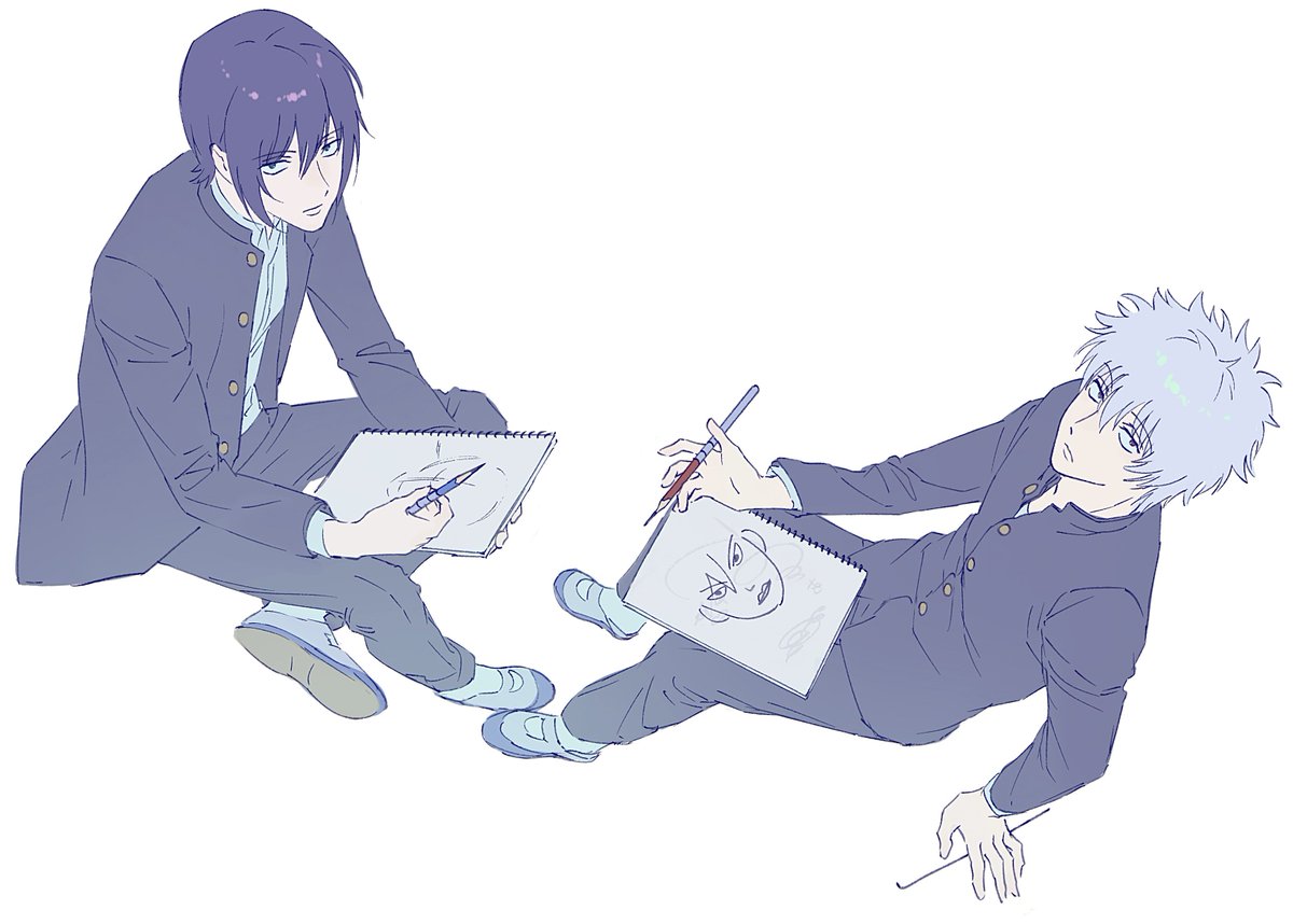 wmwm1923's tweet photo. 学パロ　銀と高 https://t.co/DyNJ50hrCT