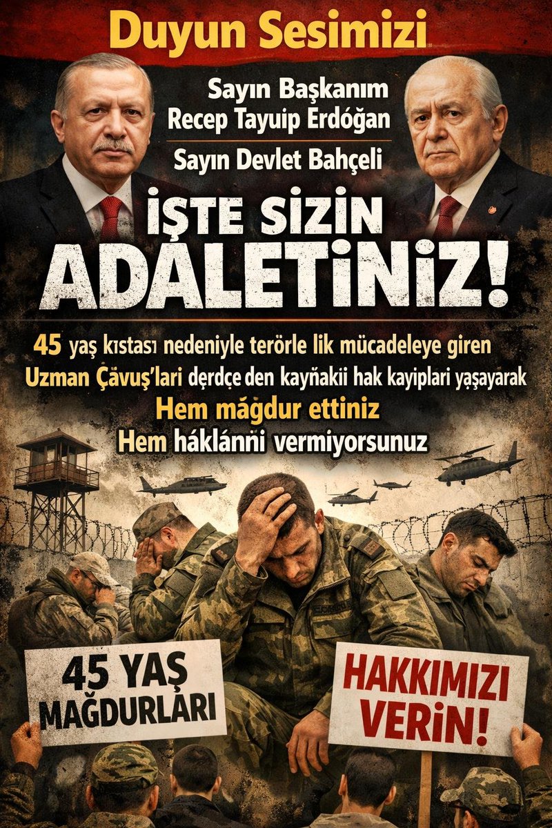 temud6134's tweet photo. @alitilkici38 @TEMUD_2024 #KahramanlaraHakYürüyüşü
#Tazminat ve düşük derece'li emekli #Uzmançavuş'lara  seyyanen 1 derece verilmeli.
@tcbestepe 
@RTErdogan
@tcsavunma
#TSK
#MSB
#MilliSavunmaBakanlığı
@heybetmusa
@SuayAlpay
@hulusiakarmedya
@TSKGnkur
@avabdullahguler
@Akparti 
@memetsimsek
@valisalihayhan https://t.co/yTeKSrYSwZ