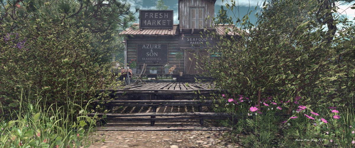 InaraPey's tweet photo. Outpost Bay is a further charming setting by Sorcha Tyles. Situated alongside her Boathouse Café, it offers a chance to see both at the same time.
Blog post: https://t.co/zTqZQxyvGt
#SecondLife #ExploringSecondLife https://t.co/vFaF8zPAAt