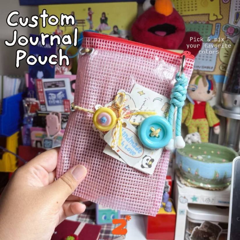 baleiit's tweet photo. Orang-orang tuh pada kreatif banget, zipper pouch ternyata bisa dibikin cover journal gemes kaya gini 😭 https://t.co/zCwpwFDgBy