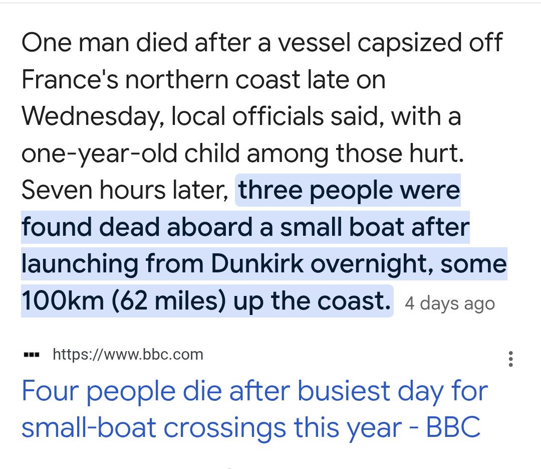 Oradaman's tweet photo. @UKLabour @KemiBadenoch @reformparty_uk Why were the occupants &amp; vessel involved in the three tragic deaths in French waters not detained in France?
At the very least they are witness but possibly suspects of murder.
I'm slightly confused about the workings of international law https://t.co/zYBtSdb9v6