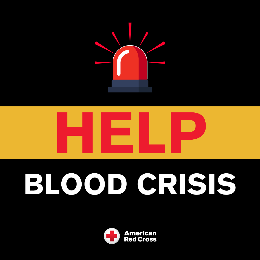 RedCrossIL's tweet photo. With summer blood donations falling to a 4-year low, the Red Cross is now facing a national blood crisis. The type O blood supply is most impacted. Your help is needed to avoid surgery delays, postponed cancer treatments &amp; emergency care. Give ASAP: https://t.co/Uy0v2oqs1Y https://t.co/uCJ2oAeIQi
