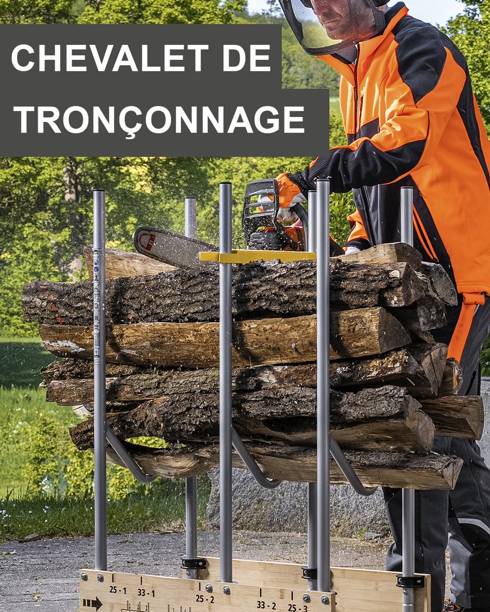 wolfcraftFrance's tweet photo. Découpe ton bois facilement et en sécurité avec le chevalet de tronçonnage !
Stable, robuste et pratique, il te fait gagner du temps pour le bois de chauffage ou tes projets extérieurs. Découvre-le : https://t.co/GNNM1mfE9Y
#Bricolage #Wolfcraft #DIY https://t.co/gg0zaqVsso