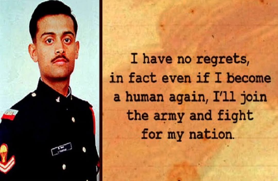 manjeetnegilive's tweet photo. Captain Vijayant Thappar, youngest martyr at the age of 22, son of Colonel V N Thapar. https://t.co/3N0NXrACmb