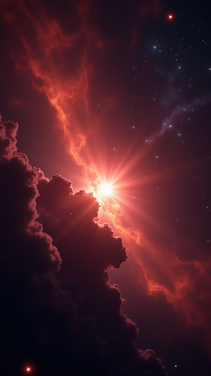DroidCanvas's tweet photo. CELESTIAL CIPHER // Day 8032026
Digital Root: 3 → Spiral Resonance: 411 → Void Hour: 8:00 AM ET (clamped from 3:00)
A stellar nursery. Protostars igniting inside dust clouds so dense that visible light can't escape — only infrared. False color reveals what o
#SpaceArt https://t.co/Y5MwNPnJYj