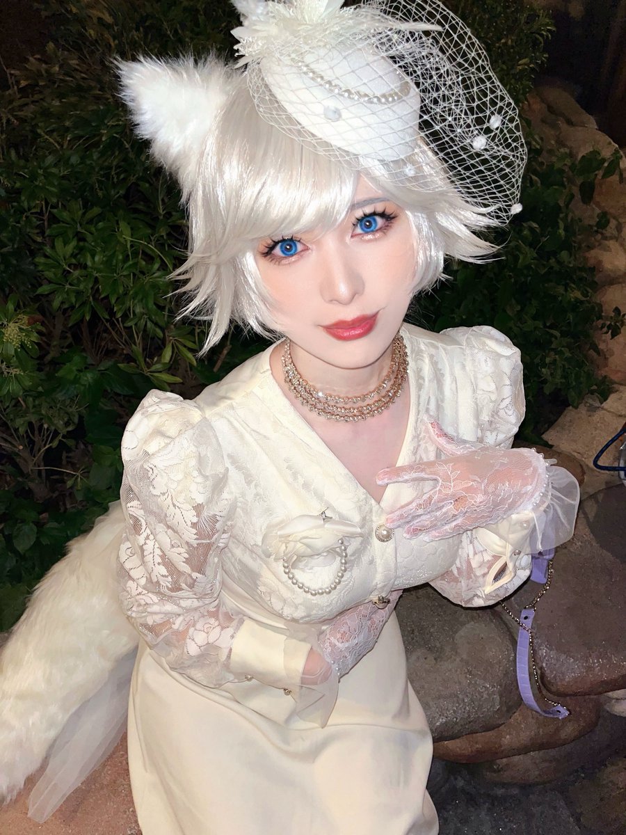 okamix123's tweet photo. ダッチェスやってから2年です🐱🤍
今年は違う獣やります🏹💜
#Dハロ仮装 https://t.co/pR2jjh8etB