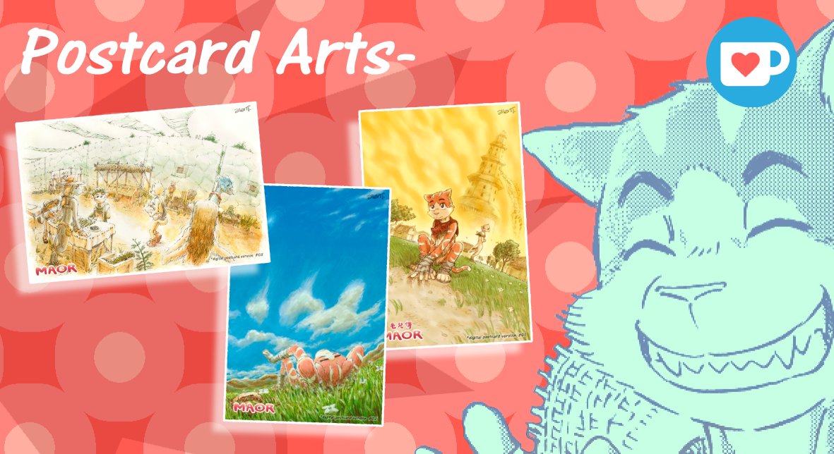 webcomicMAOR's tweet photo. It isn't time for a new art yet, but the old ones are still good-- 'MAOR' digital postcards! #promonday
https://t.co/gicbWkdkul https://t.co/Lnl38nSlQy