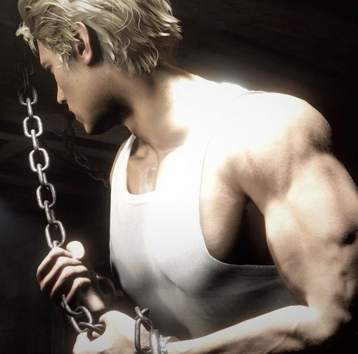mimiriki's tweet photo. DAY 24 OF ASKING FOR A MAKI LEON KENNEDY COSPLAY!!!! Lemme reheat my own cookies🔥🍪 https://t.co/0xgHrjs2tP