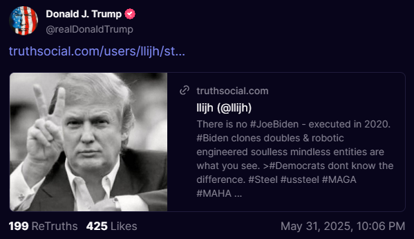 BoussardFr84098's tweet photo. Je vais essayer de trouver les mots qui réconfortent : 
- Le 31 mai 2025, sur son compte officiel Truthsocial, le président Trump a confirmé que Biden n'a jamais été président et qu'il a été exécuté en 2020 (cohérent avec l'EO 13961 du 7 décembre 2020 qui acte le fait que les USA appliquent à partir de cette date le programme de continuité de gouvernement suite à deux actes de guerre : attaque biologique (covid) et cyberattaque massive sur les machines de vote dans la nuit du 3 novembre 2020 (11.3), s'il a été exécuté je pense que d'autres hommes politiques de très haut niveau l'ont également été, et je ne suis pas le seul...surtout quand je vois la tête étrange de Netanyahu...
- concernant le dossier Epstein-Rothschild : il a été arrêté (2019) avec sa complice Ghislaine Maxwell (2020), et les autres têtes des principaux réseaux d'esclavage sexuel comme Harvey Weinstein (2018) et Keith Raniere (2018) avec sa complice Clara Bronfman (2018), fille du président du congrès juif mondial. Le FBI a arrêté 2000 pédocriminels depuis janvier 2025, l'ont-ils été dans le cadre des enquêtes liées aux réseaux précédemment cités ? A moins de travailler sur ces dossiers dans le cadre des enquêtes je pense que c'est difficile de le savoir cependant :
- 178 pédocriminels ont été arrêtés en France par la gendarmerie cette année, 55 l'avaient été l'année dernière suite au démantèlement du réseau pédocriminel Kidflix (1 800 000 utilisateurs...)
- 146 000 enfants disparus ont été retrouvés par l'administration Trump depuis janvier 2025
- pour le Covid David Morens adjoint de Fauci a été arrêté en avril 2026, le dossier implique les médecins, les infirmières, les hommes politiques, les services de renseignement, l'OMS, l'ONU, l'OTAN, la presse, les instituteurs et directeurs d'école, la police, les pharmaciens, des artistes, le bigtech etc...associés à différents niveaux pour la mise en œuvre de crimes contre l'humanité, de crimes de guerre avec en droit international des actes de guerre impliquant des services de pays soi-disant alliés, donc des enjeux de sécurité nationale pour plusieurs états...
La gestion de ce dossier monumental est donc extrêmement complexe avec des risques systémiques, ce qui explique la lenteur méthodique du processus en cours qui exaspère légitimement les innocents engagés dans cette lutte depuis plusieurs années😅, avec moi au premier rang, trépignant quotidiennement en cachant mal mon impatience...
