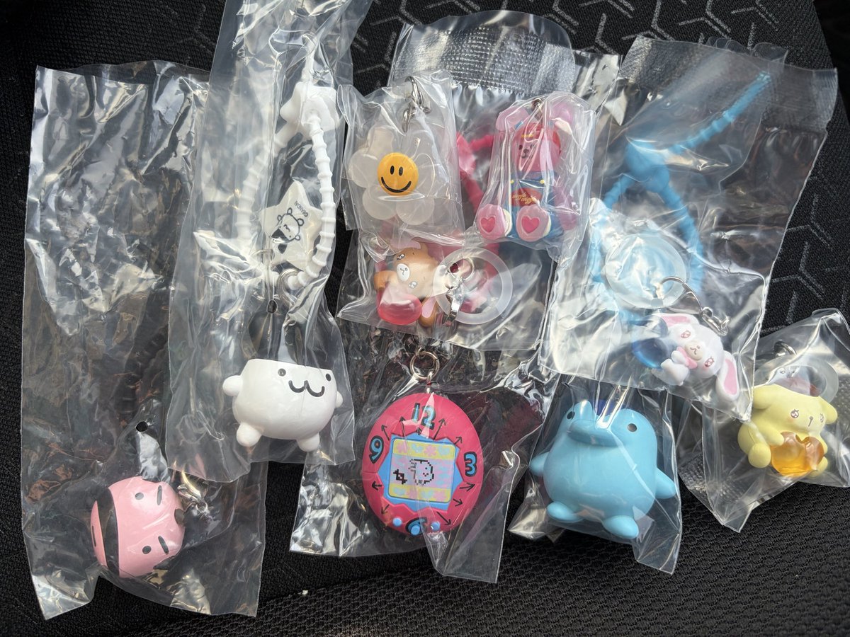 i___o07's tweet photo. 今日からバンダイオフィシャル先行販売のたまごっちとサンリオ奇跡的に回せた😭✨️

たまごっち待ちしてたらwiggle wiggleもちょうど入荷してきて、レインボースマイルは出なかったけど満足🎶🎶 https://t.co/nDZkqmKruo