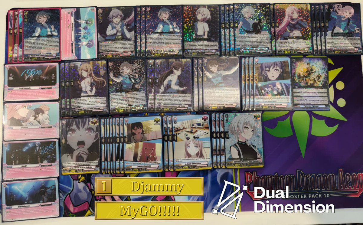 DualDimensionCA's tweet photo. ๐ฅ @DjammyJ - MyGO!!!!!
๐ฅ @SimonTodee - Zorga Fantome
๐ฅ @MauroMurgia17 - Luard
๐
@IlMaritoDiElul - Impauldio Fantome
#VGTopDecks
#VGTopDeck https://t.co/4GpjNlfGcu