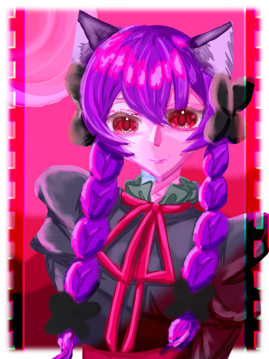 Akari__401's tweet photo. 🌆🐈‍⬛💜

#IQ2キラスト https://t.co/TaKNcXFKFk
