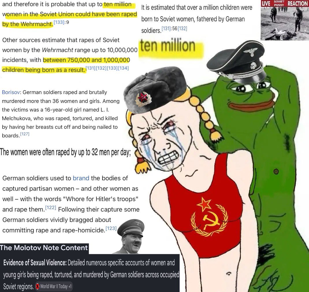 racistgumBVLL's tweet photo. @okok_kotul @SkanSlovak82922 @KaiserW1914_II Germans have the most valid right to talk about others getting raped because they did the most raping https://t.co/l2yDJXVd53