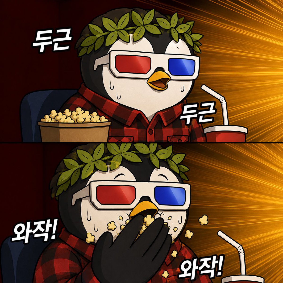 hollywoodfromkr's tweet photo. Omg i got followed back from @LilPudgys 
Nowadays I love to make telegram cute and funny stickers!!
I’m sharing what i made hihi🐧💙 https://t.co/IGrJJliHvZ