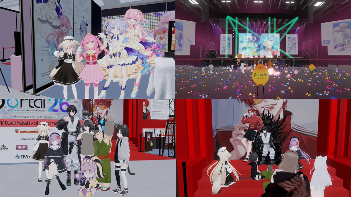 Fina_Neko_ID's tweet photo. #Portal26 Day 2 virtual market otsu posting (1/5)

peak banget, walau harus antri 2 jam buat ke konser, gilak ada pun 80 an lebih yg antri, jadi udh nyentuh ratusan yg nonton wkwk
thankyou @pasaronlinevr

#VRChat #VRC https://t.co/s35GzwAE1x