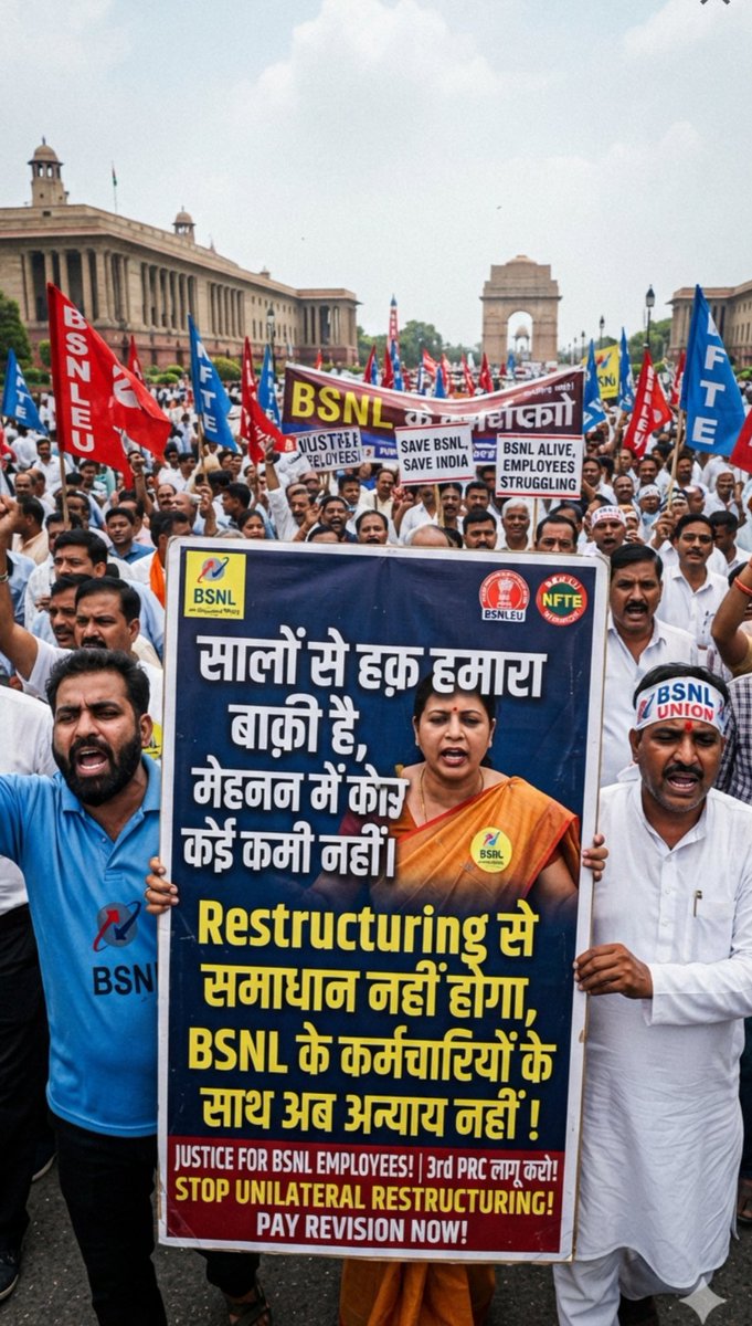 ARJangid2's tweet photo. Sir,
@CMDBSNL @DoT_India
@JM_Scindia

BSNL employees demand:
1. Complete rollback of UKD Circle pilot restructuring
2. Meaningful talks with AUAB
3. Implementation of 3rd PRC Protect BSNL's future &amp; workforce! 
#NoToBSNLRestructuring
#SaveBSNLSaveNation
#Implement3rdPRC_BSNL https://t.co/9bxKnScuNS