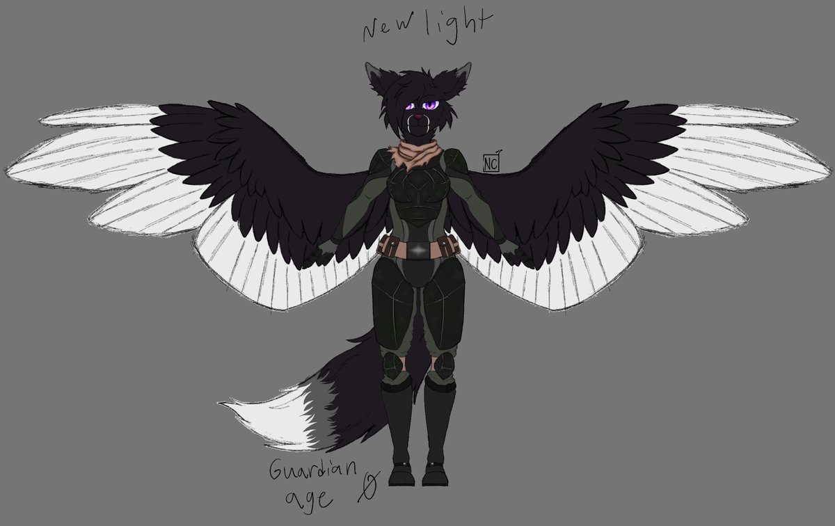 Sneakywolfbean's tweet photo. I need to keep up with posting art and stuff... so here's some art on Night in my Guardian AU version on them. :P
There's a story behind them, I swear, it's just all in my head and writing it all down is a WIP.

#destiny #destiny2 #alternateuniverse #furry https://t.co/mAaZyY3k6p