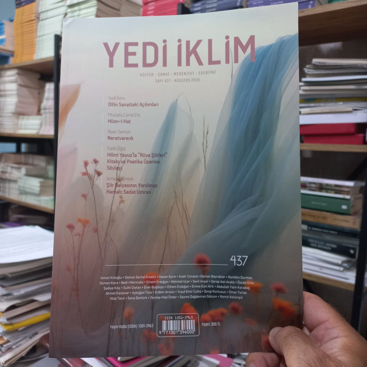 kurtulmus_sakir's tweet photo. yedi iklim dergisi yeni sayısı geldi. 437. sayı ile uzun soluklu yürüyüşüne devam ediyor. yeni sayı hayırlı olsun.
ali haydar haksal hocamıza tez zamanda sağlığına kavuşup aramıza katılacağı günlerin özlemi ile acil şifalar diliyoruz. https://t.co/Uw6AdjGy8u