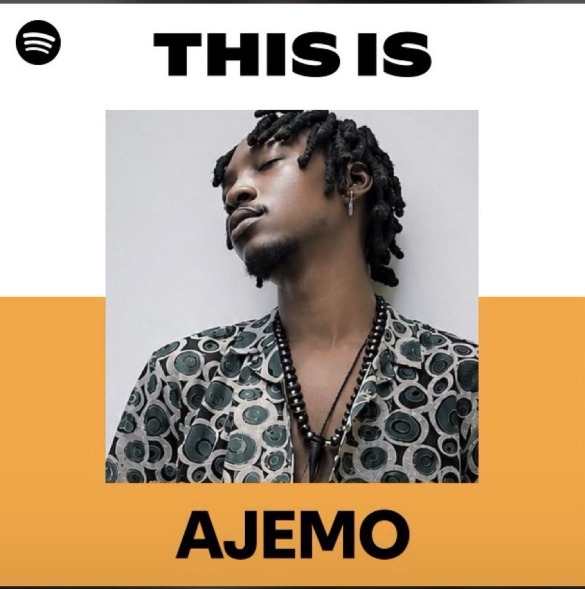 1AJEMO's tweet photo. This playlist was made &amp; curated by @Spotify for your favorite artist AJEMO @1AJEMO https://t.co/QIiEvUkdvo