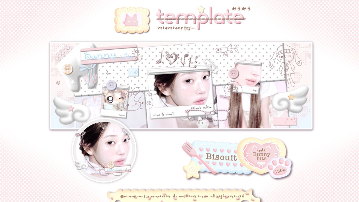 no21li's tweet photo. ↳ 🛒 ₊ { help Rt pliss } ₊ ⊹

hayii 🪺🪽 template layout bunnybite &amp; puppin masih avail yah, price sudah tertera pada pictt

terima kasihhh <33

#bealanja https://t.co/BxUMoigAB3