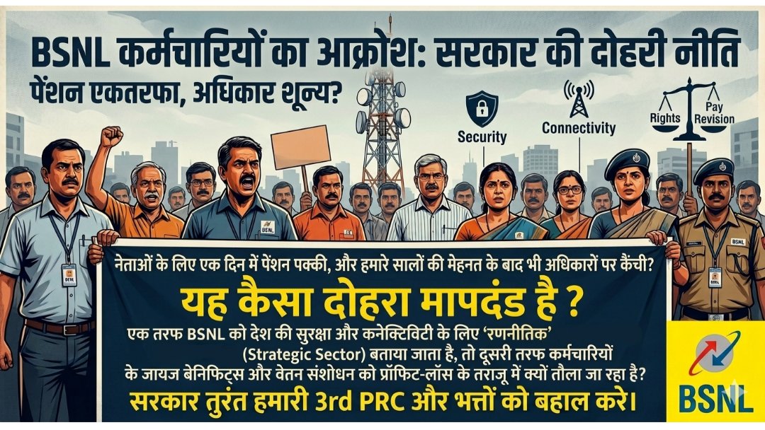 ARJangid2's tweet photo. Sir,
@CMDBSNL @DoT_India
@JM_Scindia

BSNL employees demand:
1. Complete rollback of UKD Circle pilot restructuring
2. Meaningful talks with AUAB
3. Implementation of 3rd PRC Protect BSNL's future &amp; workforce! 
#NoToBSNLRestructuring
#SaveBSNLSaveNation
#Implement3rdPRC_BSNL https://t.co/i2RLquVVEz