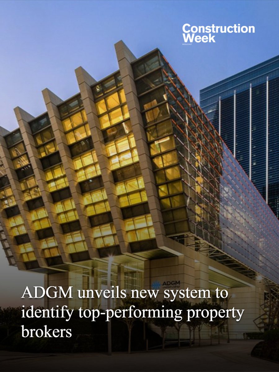 CWMiddleEast's tweet photo. Property buyers, sellers, landlords and tenants operating within ADGM will have a new way to identify high-performing real estate brokers following the launch of the financial centre’s Broker Classification Framework.

Read more here || https://t.co/3g7Lmp3NA8 https://t.co/tIcFLfavkj