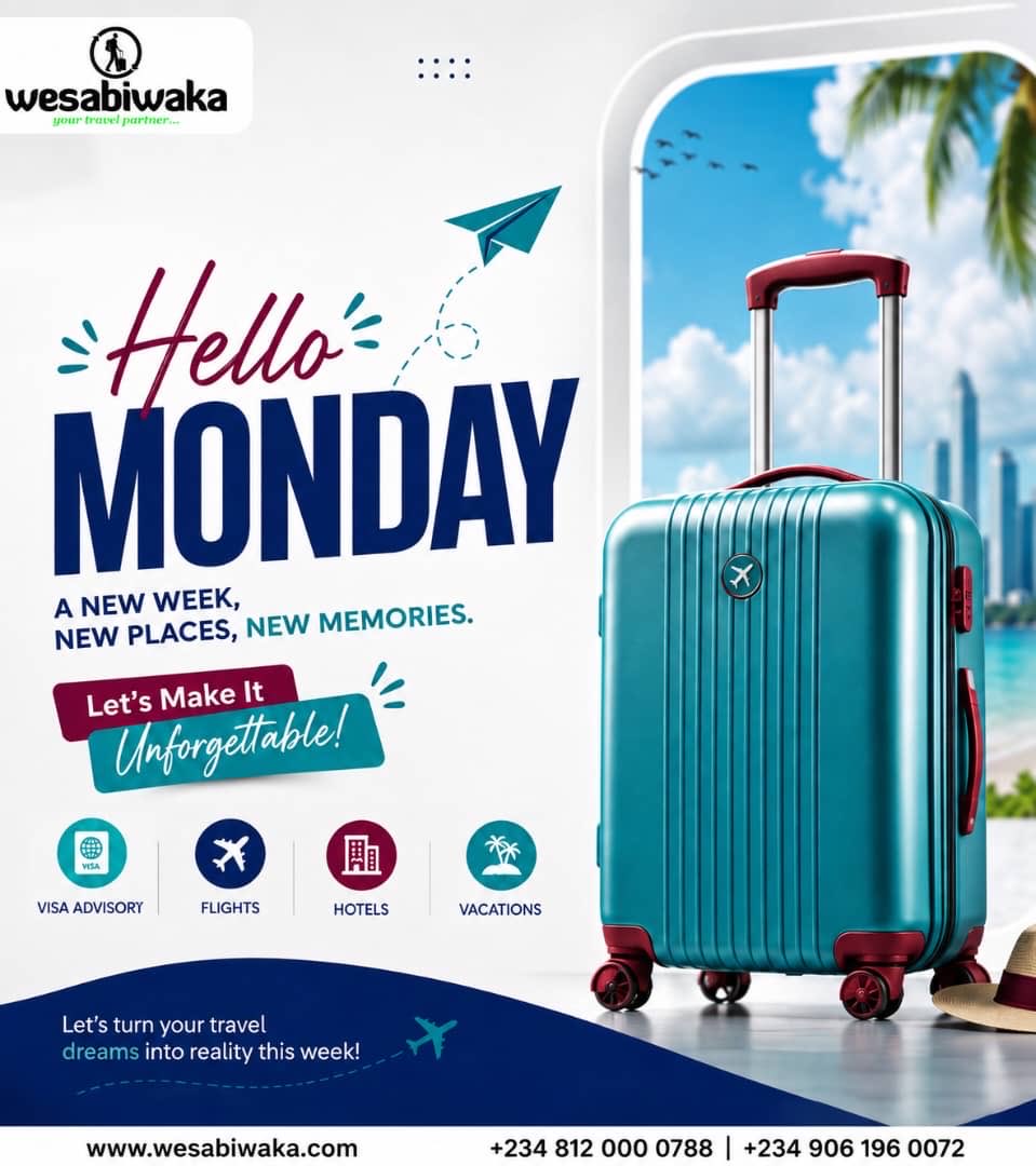 wesabiwaka's tweet photo. Happy New Week from all of us at Wesabiwaka🥳

A new week means new opportunities, fresh experiences, and beautiful memories waiting to happen.

Have a productive and amazing week ahead! 💙

#wesabiwaka #happynewweek #travelmore #newweekvibes #adventureawaits https://t.co/CCRSq60M5Z