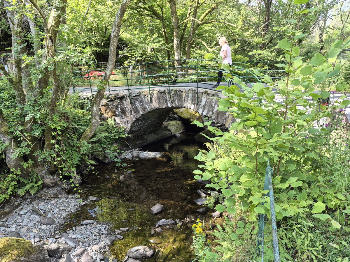 PhilSipocz's tweet photo. The delightful Water Yeat Bridge over the River Lickle. #AllMetalMonday #LakeDistrict #Lakes https://t.co/bNyQFS2MR3
