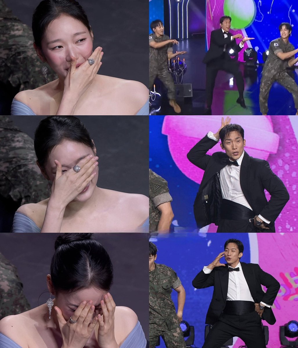 pisky87863's tweet photo. Kim Go Eun reacts like an embarassed best friend to Lee Sang Yi's idol era 🤣 https://t.co/FGydWocuGc