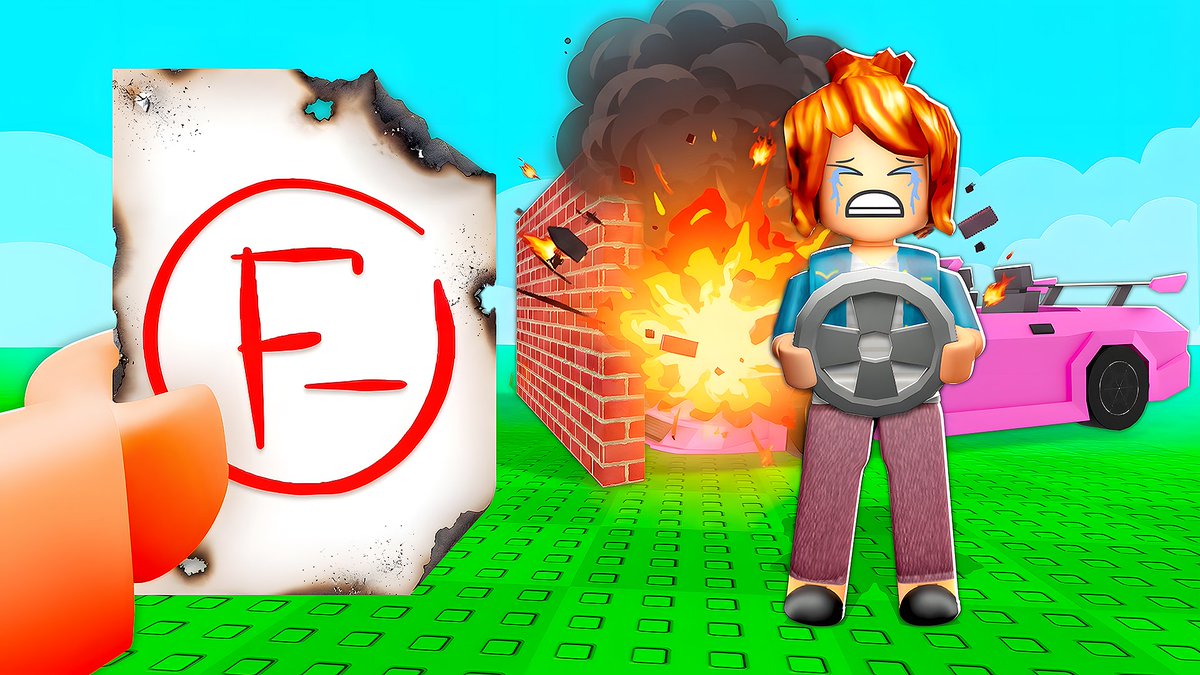 wes_gfx's tweet photo. 📈Thumbnail for "Driving Test 🚗"

📩Looking to increase your CTR &amp; QPTR?
Open for more Commisions! DM on Discord (wes_gfx)

💖 &amp; 🔁 appreciated!
#Roblox #RobloxDev #RobloxGFX #RobloxArt https://t.co/pxpUHhPAm4