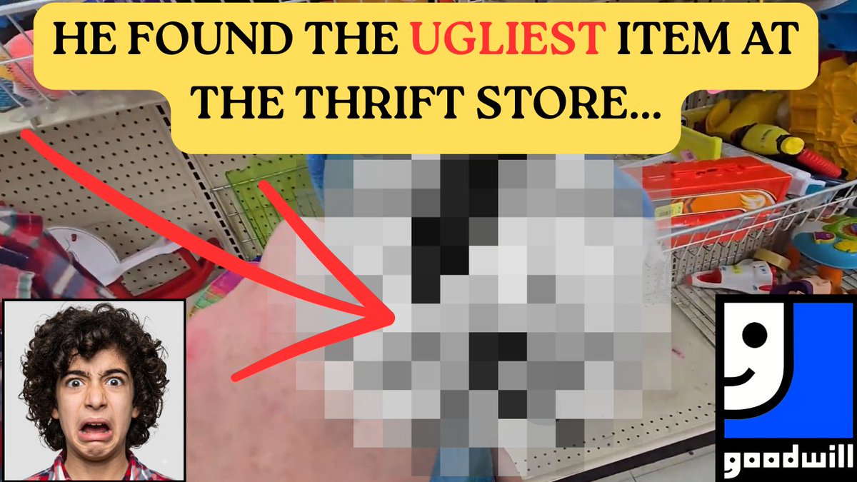 zees_pieces's tweet photo. I challenged the kids to find the ugliest thing at Goodwill, and Max did NOT disappoint. 🫣 Honestly, you can't unsee it.

WATCH HERE: https://t.co/uyd6k6RnNM

#ThriftHaul #FamilyVlog #ThriftStoreChallenge #ZeesPieces #GoodwillFinds https://t.co/MBv477VCH6