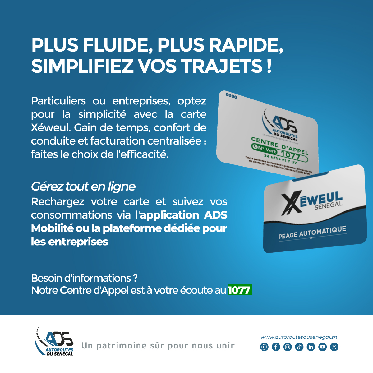 sn_ads_sa's tweet photo. Plus fluide, plus rapide : simplifiez vos trajets!
#Sénégal2050 #Mittasn #AutoroutesDuSénégal #CarteXéweul https://t.co/X724e6L1e7