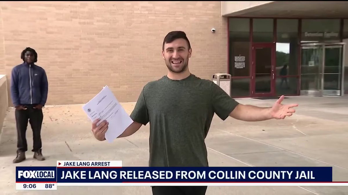 TrumpsPortfolio's tweet photo. Jake Lang was indicted on 11 federal counts for January 6. The government's filing lists sixteen timestamps in a five minute span at which he beat police officers with an aluminum baseball bat, stopping only when a rubber bullet hit his foot. One officer limped for days. Lang filmed all of it himself and posted it: "Arrest me. You are on the wrong side of history."

He never stood trial. Trump pardoned him on day one of the second term.

Since then, in eighteen months:

He brought a severed pig's head with a Quran in its mouth to a mosque running a food pantry in Plano, and tried to block families from reaching it. He tried to burn a Quran in Dearborn, failed, and laid bacon on it instead, then sued the city for $200 million for not protecting him better. He burned Qurans successfully at least twice more. He burned a Pride flag outside an ICE facility with a caption ending "They shall surely be put to DEATH."

He threw chocolate coins outside AIPAC and called immigrant children "anchor babies sent in as chemical weapons by the Talmudic Jews." He told a Frisco city council meeting that if he lived in Texas he would burn down a mosque. He got thrown out of a Fort Worth school board meeting for objecting to a principal's hijab.

He kicked apart a $6,250 ice sculpture that a veterans group had a permit to display at the Minnesota Capitol, then called it "artistic expression." Felony charge, plus a bias count.

He was jailed ten days for contempt in Tennessee. Arrested in Dearborn with psychedelic mushrooms in his U-Haul. Arrested for trespassing in Frisco. Skipped a DC hearing and collected a bench warrant.

He stood outside a murder trial in Texas with a "White Lives Matter" sign saying the Black defendant "should be hanging from that tree," and warned that if the jury did not convict: "I will be waiting outside this courthouse. Guess what? Headshot. Done." Arrested at the airport. Bond set at $1 million.

And last week he pleaded guilty to threatening the police commander who faced him at the Capitol tunnel in 2021, the man he said should be "put down like a dead dog" and "hung right here in front of the Capitol on national TV."

Sentence: 180 days, fully suspended. He walked out.

He is on the ballot in Florida's Republican Senate primary on August 18.