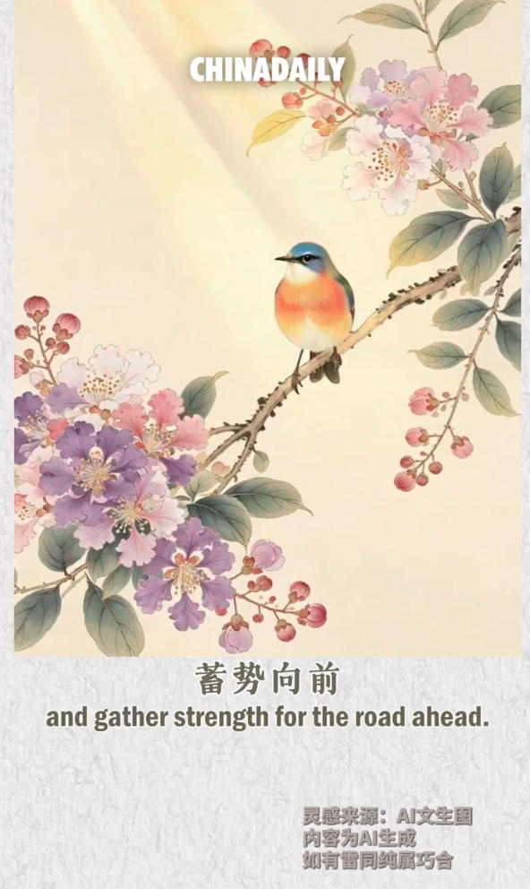 TsubasaMeng's tweet photo. 初心如磐，蓄势向前。
Stay true to your purpose, and gather strength for the road ahead. https://t.co/T6llqPiM3y