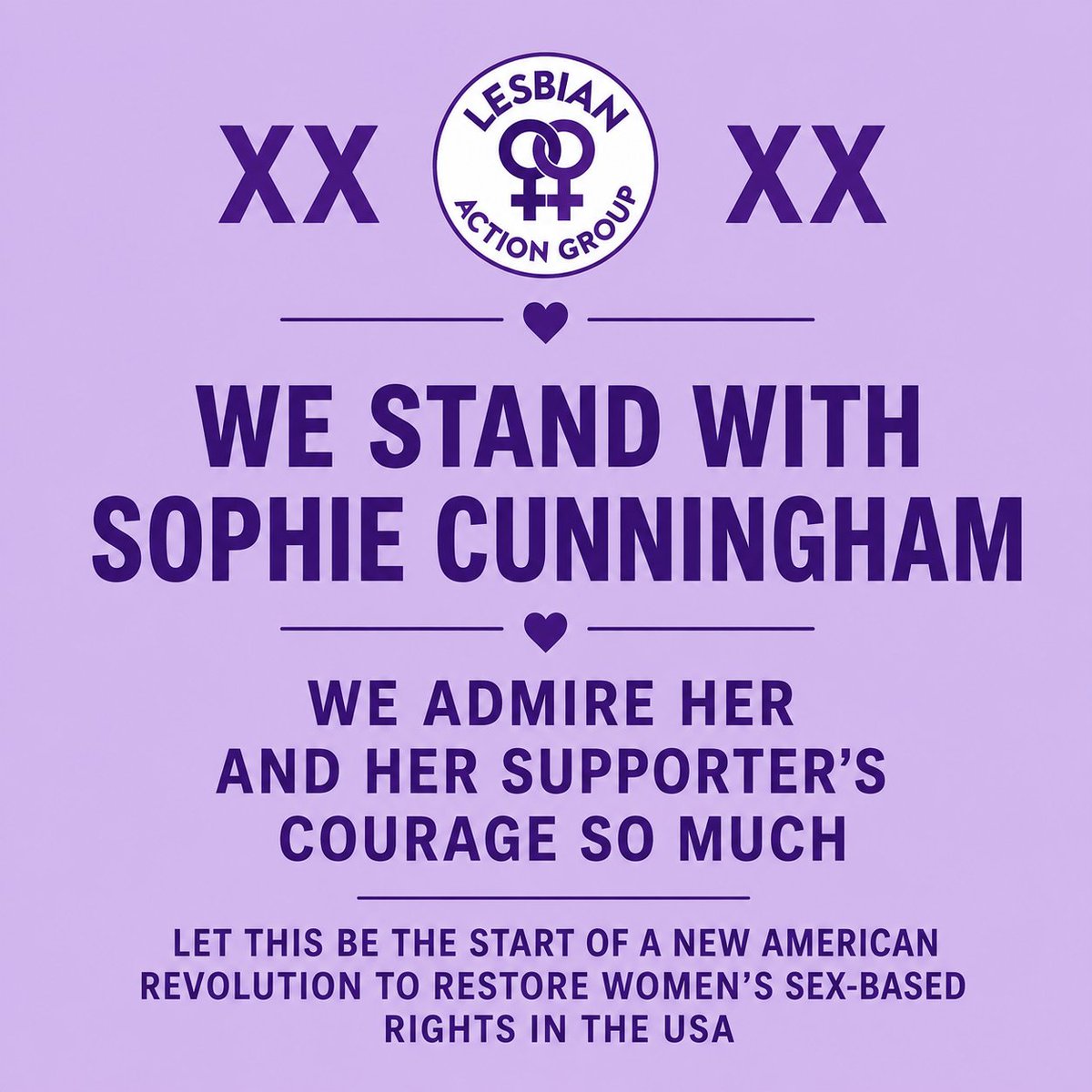 ActiveLesbians's tweet photo. .@sophaller is an incredible athlete, a courageous woman and an inspiration to countless girls. She's helping shine a spotlight on the conflict between women's sex-based rights and gender identity ideology.

Women and girls should never be expected to surrender their places, opportunities or boundaries. America has the opportunity to lead the world on fixing this issue. Stand up, restore common sense, and show the world that women's rights deserve to be protected.
@xx_xyathletics