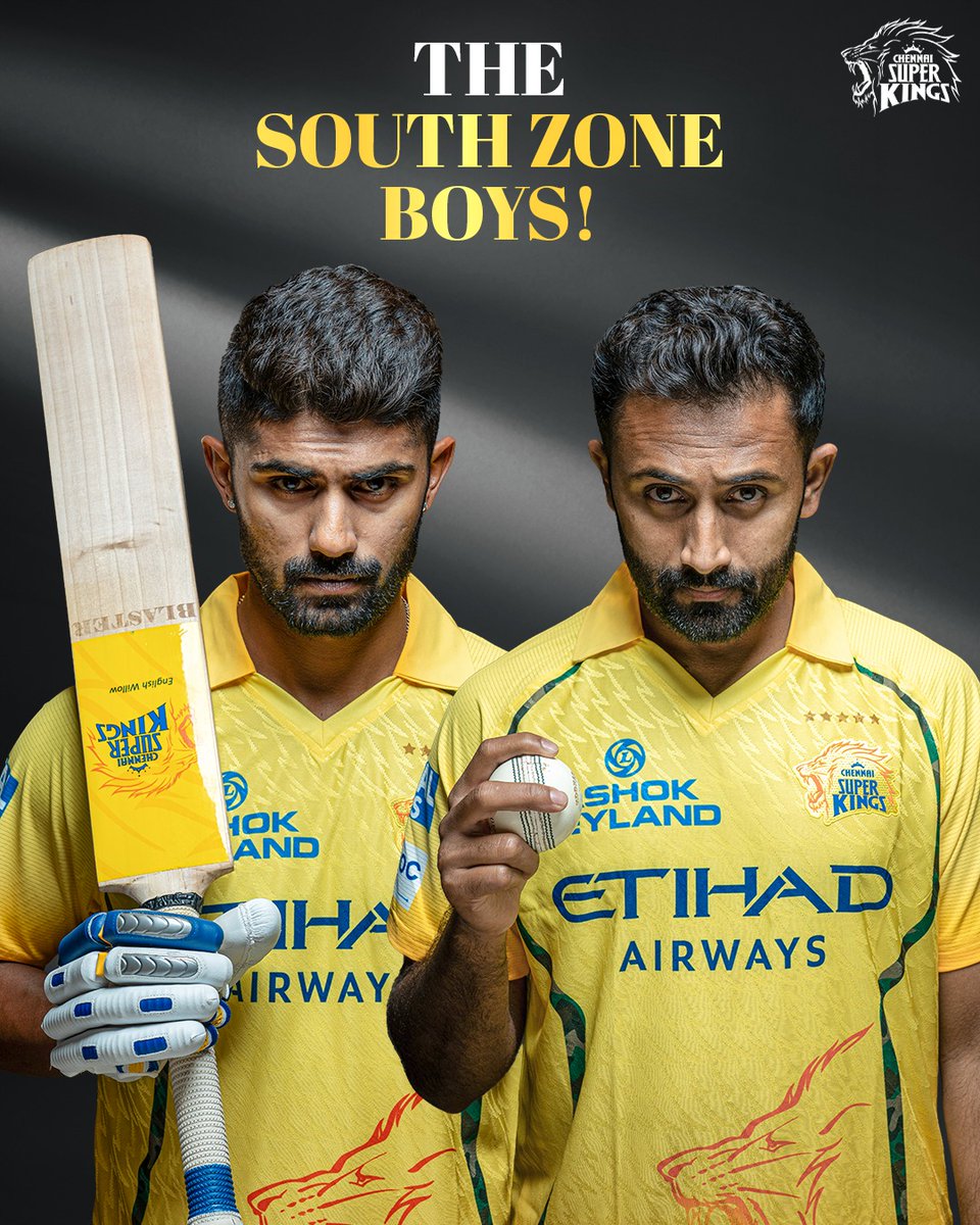 ChennaiIPL's tweet photo. Make some noise for the South boys! 📣
The Lions are ready to roar in the #DuleepTrophy  

#WhistlePodu https://t.co/WtkU2E3ity