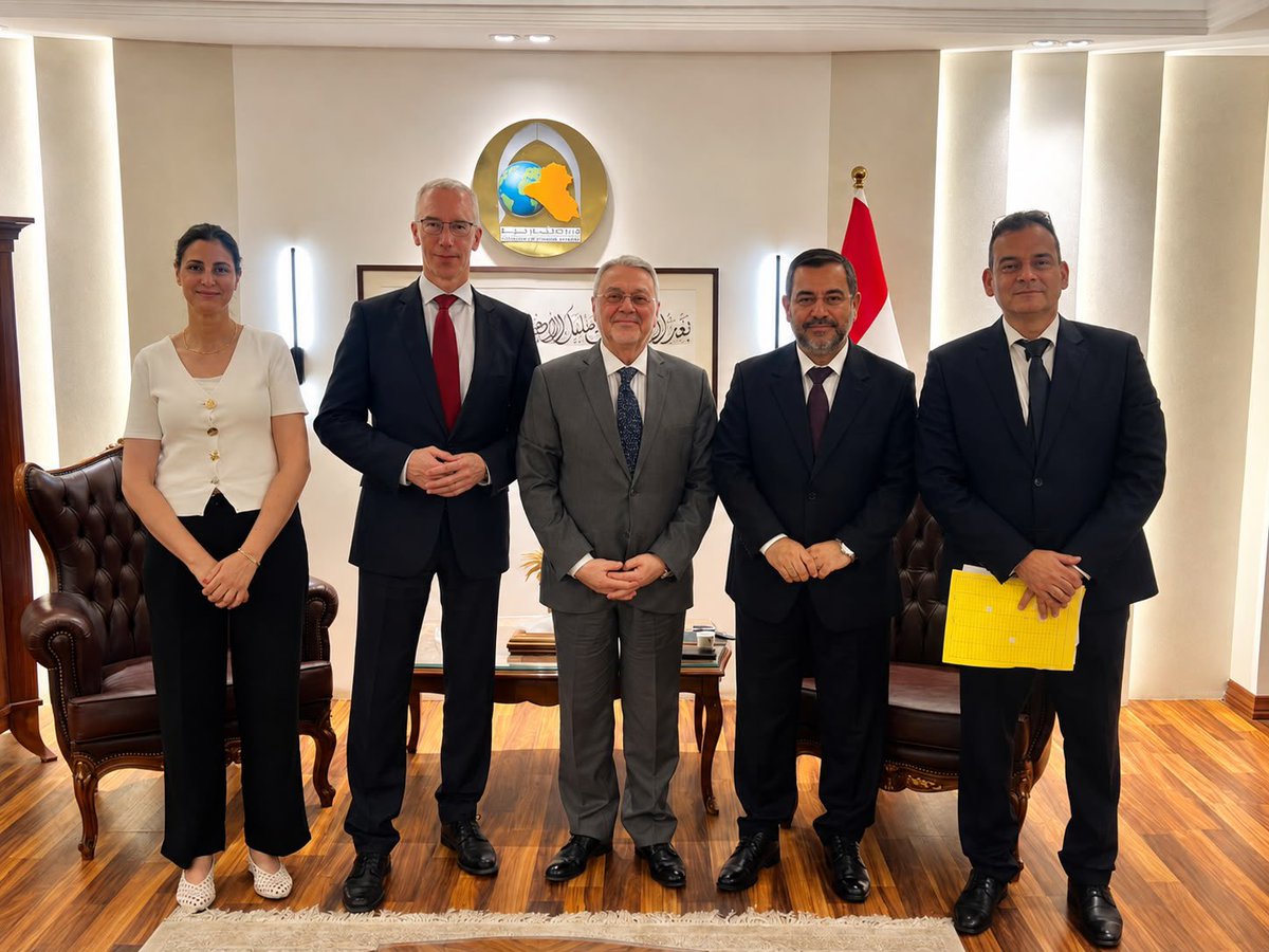 Iraqimofa's tweet photo. وكيل وزارة الخارجية للعلاقات الثنائية يبحث مع السفير الألماني، بحضور عضو في مجلس النو��ب، تعزيز الشراكة العراقية–الألمانية – وزارة الخارجية العراقية https://t.co/rmKbq4H2Cu https://t.co/itlEysYleC