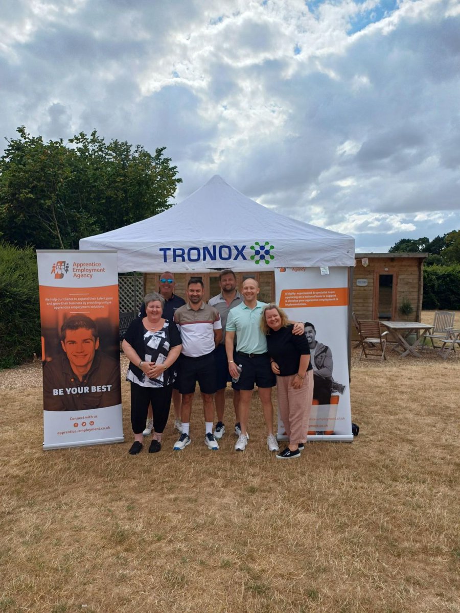 apprenticeemp's tweet photo. We were delighted to once again support Tronox with their Golf Society Day 🏌️

Jakki Lovewell and Jan Crabb were on hand at the 9th hole, keeping golfers refreshed and in good spirits as they made their way around the course. https://t.co/LO6mG8IZmr