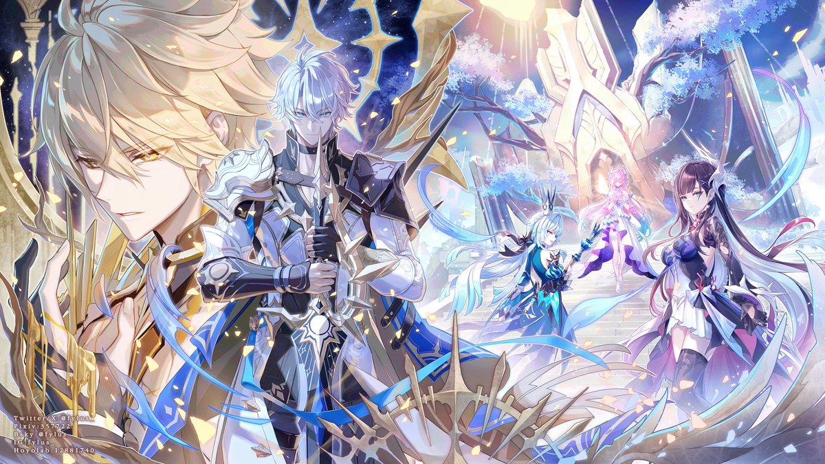 HoYoLAB_Mimo's tweet photo. [UGC Event] The future we built in frozen time: 
A tower extending toward hope, beneath wind, sunlight, amidst the sea of flowers.
“—And there, you saw yourself.”

Full story in HoYoLAB 2.0 Phainon Character Channel Event

Event: @HoYoLAB_Minsan
Art: @fylus_

#HonkaiStarRail https://t.co/TT6tTj2Q4z
