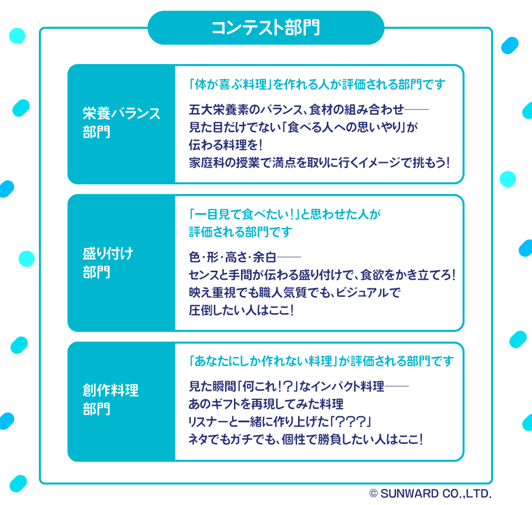 iriam_official's tweet photo. /／
　予告📢8/11(火)〜8/24(月)23:59
『IRIAM調理実習コンテスト』開催🐉⚡️
\＼

期間中、ご自身で作った料理の写真を
『#IRIAM調理実習コンテスト』で大募集🍳🔥

調理実習の腕前を披露して
賞品獲得のチャンスです！

後日、部門ごとに受賞者を発表予定🏆

詳細はこちら👇
https://t.co/h2e66ZlKNe https://t.co/AqFsVEOeCF