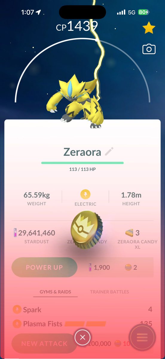 MesbahPokemon's tweet photo. DONE BOTTLE CAPPING ZERAORA ⚡️ 

 #بوكيمون_قو  #بوكيمون  #pokemon #pokemongo #nintendo #ポケモンGO #pokèmon https://t.co/nXjdOiT77W